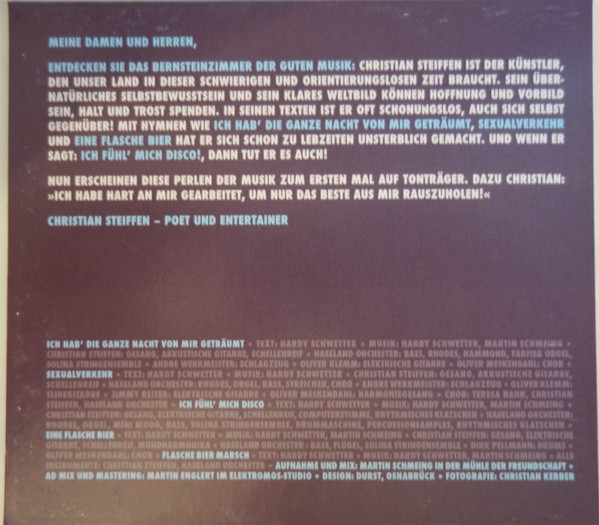 Christian Steiffen - Ich Hab' Die Ganze Nacht Von Mir Geträumt | Warner Music Group Central Europe (5053105-4209-2-6) - 2
