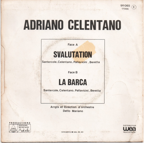 Adriano Celentano - Svalutation | Eurodisc (911065) - 2