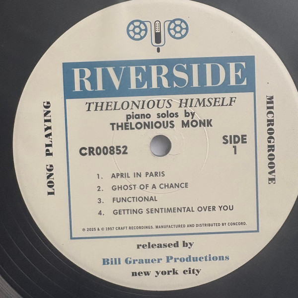 Thelonious Monk - Thelonious Himself | Riverside Records (CR00852) - 3