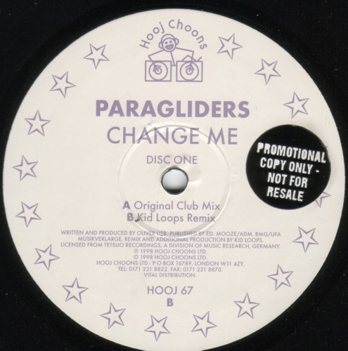 Paragliders - Change Me | Hooj Choons (HOOJ 67) - main
