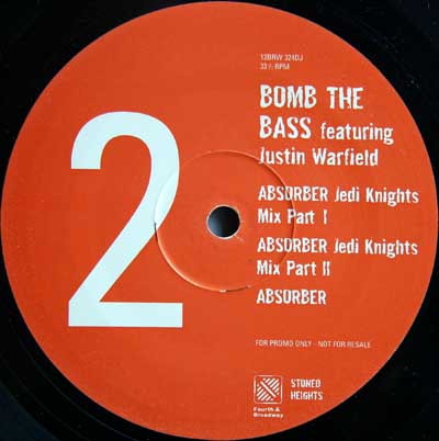 Bomb The Bass Featuring Justin Warfield - Bug Powder Dust / Absorber | Stoned Heights (12BRW 324DJ) - 2 Bomb The Bass Featuring Justin Warfield - Bug Powder Dust / Absorber | Stoned Heights (12BRW 324DJ) - 2