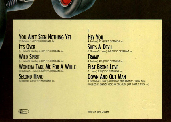 Bachman-Turner Overdrive - The Very Best Of Bachman-Turner Overdrive | Fontana (6436 709) - 4 Bachman-Turner Overdrive - The Very Best Of Bachman-Turner Overdrive | Fontana (6436 709) - 4