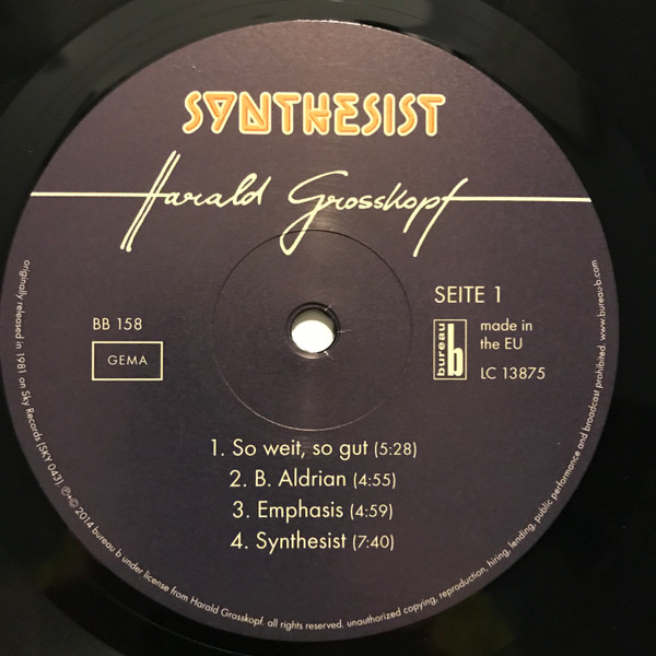 Harald Grosskopf - Synthesist | Bureau B (BB 158) - 3