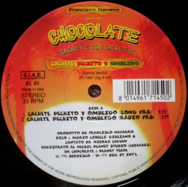 Francisco Navarro Present Chocolate - Cachete, Pechito Y Ombligo | Evasioni Latine (EL 01) - 2
