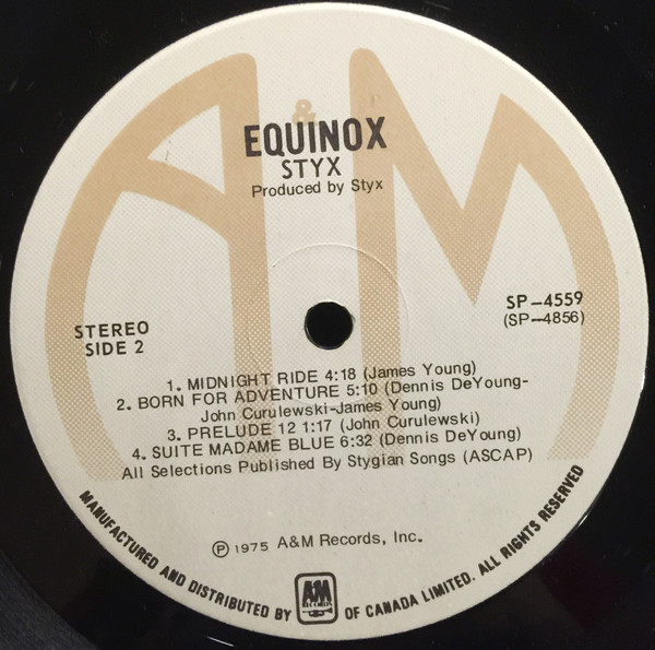 Styx - Equinox | A&M Records (SP-4559) - 4 Styx - Equinox | A&M Records (SP-4559) - 4