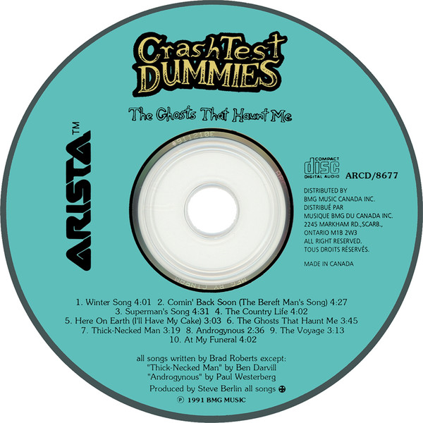 Crash Test Dummies - The Ghosts That Haunt Me | Arista (ARCD-8677) - 2
