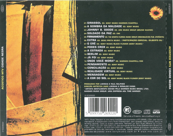 Cidade Negra - Acústico MTV | Epic (2-502692) - 2 Cidade Negra - Acústico MTV | Epic (2-502692) - 2
