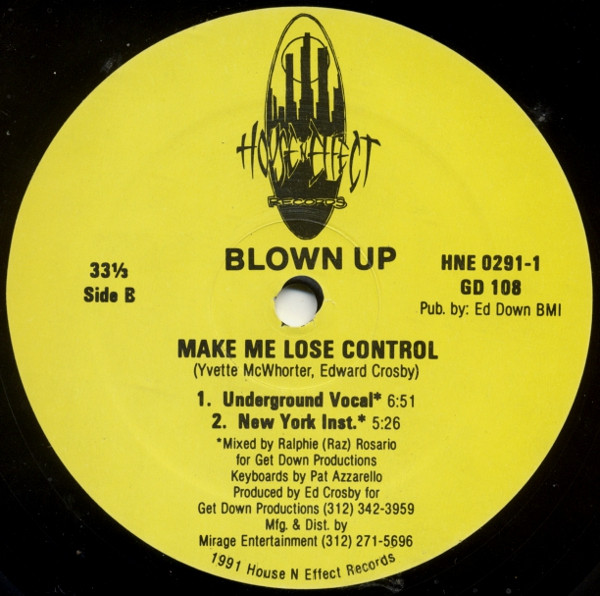 Yummy / Blown Up - Make Me Lose Control | House -N- Effect Records (HNE 0291-1) - 2 Yummy / Blown Up - Make Me Lose Control | House -N- Effect Records (HNE 0291-1) - 2