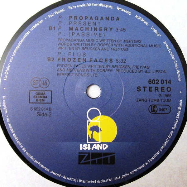 Propaganda - p: Machinery (Polish) | Island Records (602 014-213) - 4