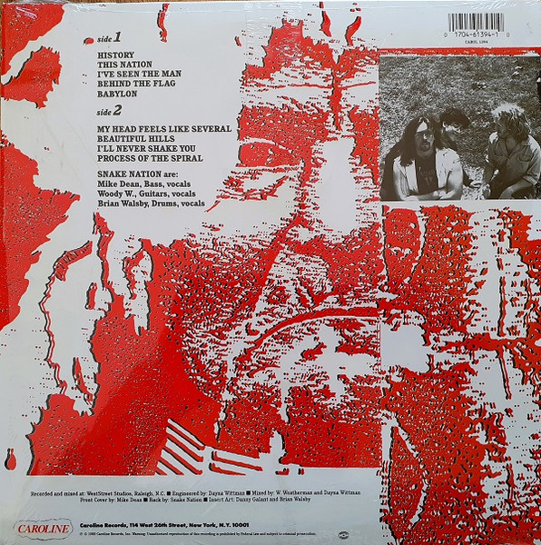 Snake Nation - Snake Nation [Vinyl] | Caroline Records (CAROL 1394) - 2