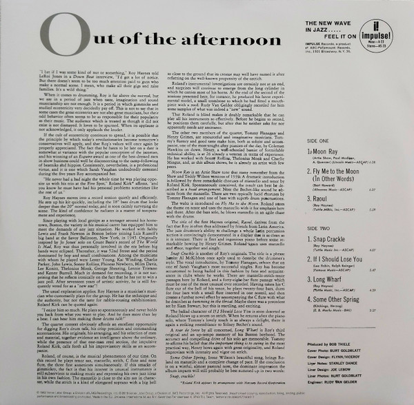 Roy Haynes Quartet - Out Of The Afternoon | Impulse! (00602577464317) - 2