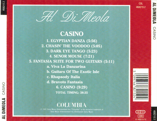 Al Di Meola - Casino | Columbia (468215 2) - 2 Al Di Meola - Casino | Columbia (468215 2) - 2