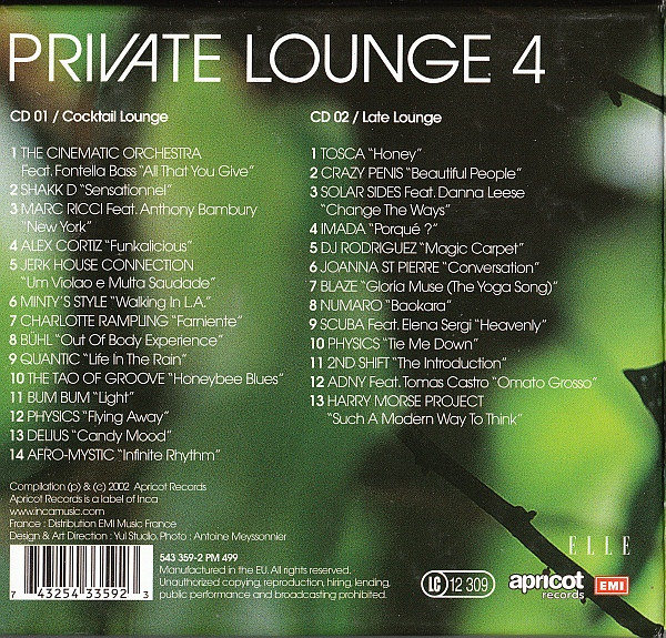 Various - Private Lounge 4 | Apricot Records (543 359-2) - 2