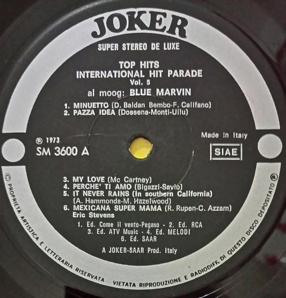 Blue Marvin - Top Hits - International Hit Parade - Volume 5 | Joker (SM 3600) - 3 Blue Marvin - Top Hits - International Hit Parade - Volume 5 | Joker (SM 3600) - 3