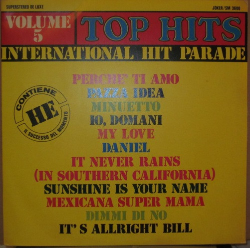 Blue Marvin - Top Hits - International Hit Parade - Volume 5 | Joker (SM 3600)