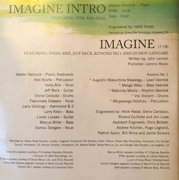 Herbie Hancock - The Imagine Project | Sony Music (88697718992) - 4 Herbie Hancock - The Imagine Project | Sony Music (88697718992) - 4
