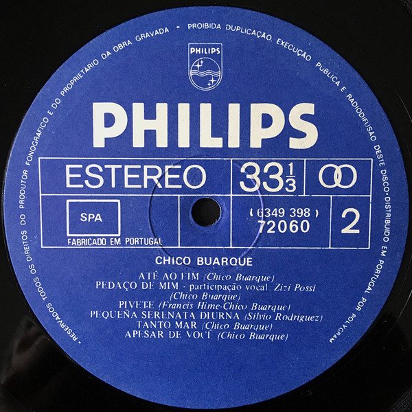 Chico Buarque - Chico Buarque | Philips (6349 398) - 4