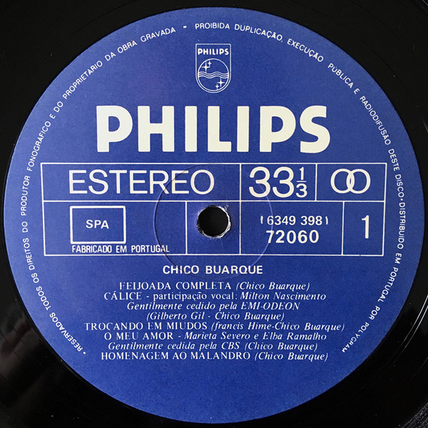 Chico Buarque - Chico Buarque | Philips (6349 398) - 3