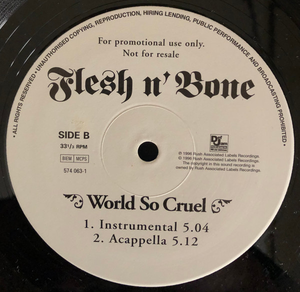 Flesh-N-Bone - World So Cruel | Def Jam Music Group Inc. (574 063-1) - 4