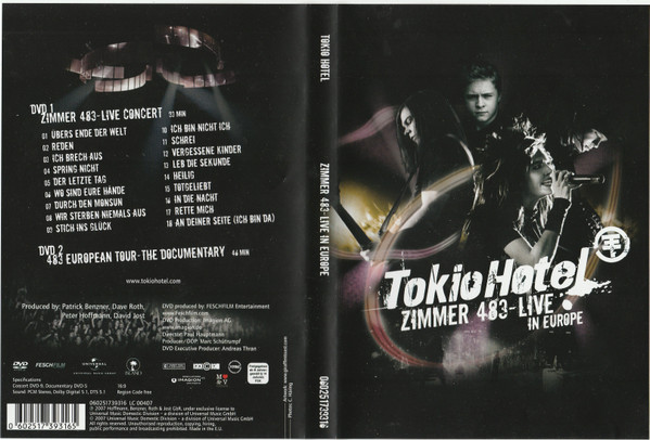 Tokio Hotel - Zimmer 483 - Live In Europe | Island Records (060251739316) - 4