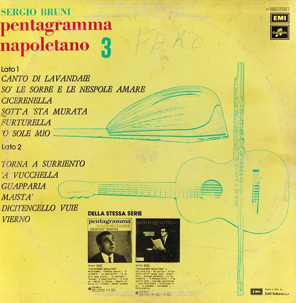 Sergio Bruni - Pentagramma Napoletano 3 | Columbia (3C 054-17330) - 2 Sergio Bruni - Pentagramma Napoletano 3 | Columbia (3C 054-17330) - 2
