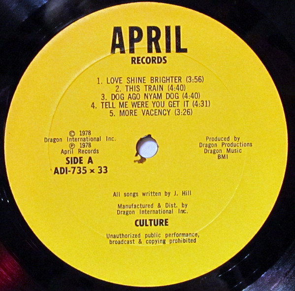 Culture - Africa Stand Alone | April Records (ADI-735) - 3