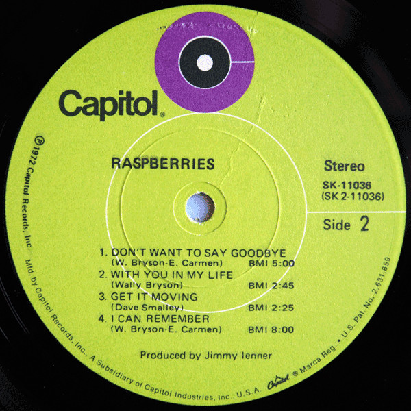 Raspberries - Raspberries | Capitol Records (SK-11036) - 4