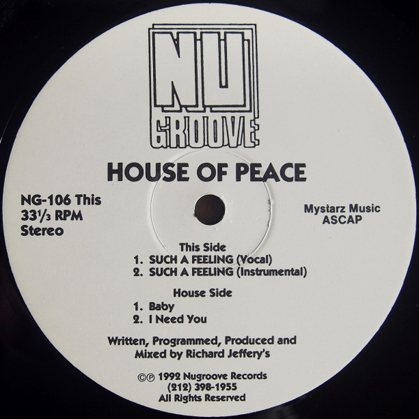 House Of Peace - Such A Feeling | Nu Groove Records (NG-106) - main House Of Peace - Such A Feeling | Nu Groove Records (NG-106) - main