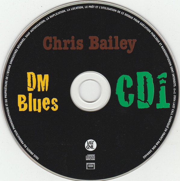 Chris Bailey - DM Blues CD | Last Call Records (3099402) - 3