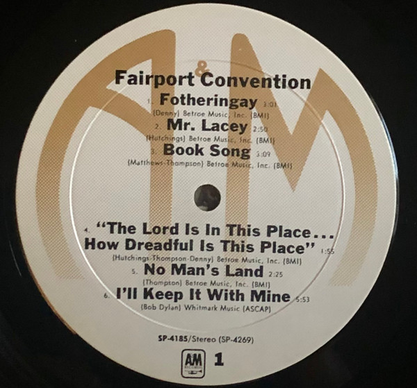 Fairport Convention - Fairport Convention | A&M Records (SP 4185) - 3