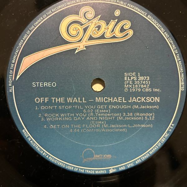 Michael Jackson - Off The Wall | Epic (ELPS 3973) - 3 Michael Jackson - Off The Wall | Epic (ELPS 3973) - 3