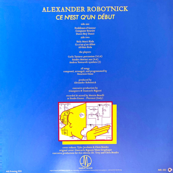 Alexander Robotnick - Ce N'Est Q'Un Début | Medical Records LLC (MR-002) - 2