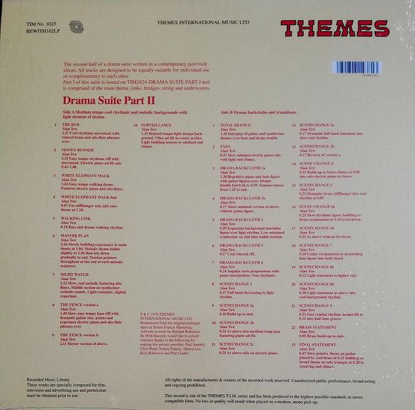 Alan Tew - Drama Suite Part II | Be With Records (BEWITH162LP)