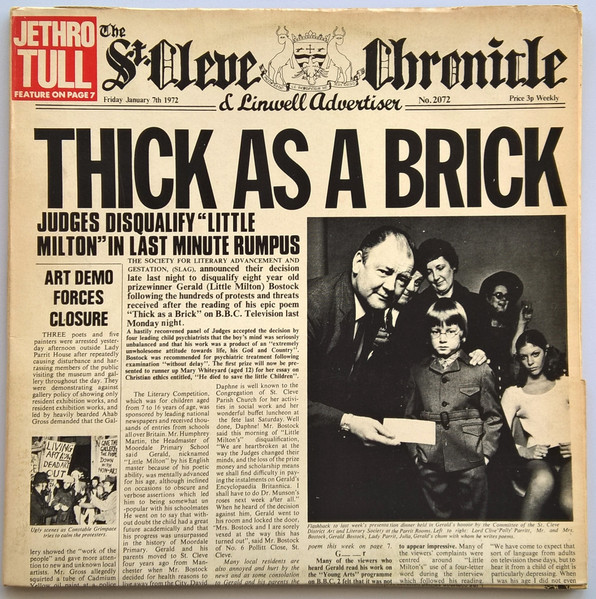 Jethro Tull - Thick As A Brick | Chrysalis (L-35213) - main Jethro Tull - Thick As A Brick | Chrysalis (L-35213) - main