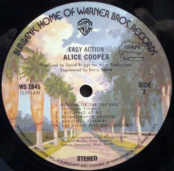 Alice Cooper - Easy Action | Warner Bros. Records (WS 1845) - 4 Alice Cooper - Easy Action | Warner Bros. Records (WS 1845) - 4