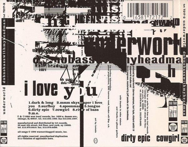 Underworld - Dubnobasswithmyheadman | Wax Trax! Records (TVT 7217-2) - 2