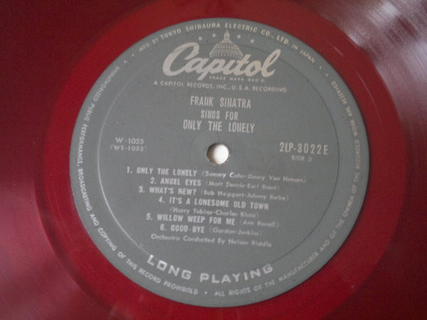 Frank Sinatra - Frank Sinatra Sings For Only The Lonely | Capitol Records (2LP 3022E) - 3 Frank Sinatra - Frank Sinatra Sings For Only The Lonely | Capitol Records (2LP 3022E) - 3