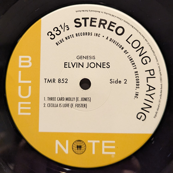Elvin Jones - Genesis | Blue Note (TMR-852) - 3
