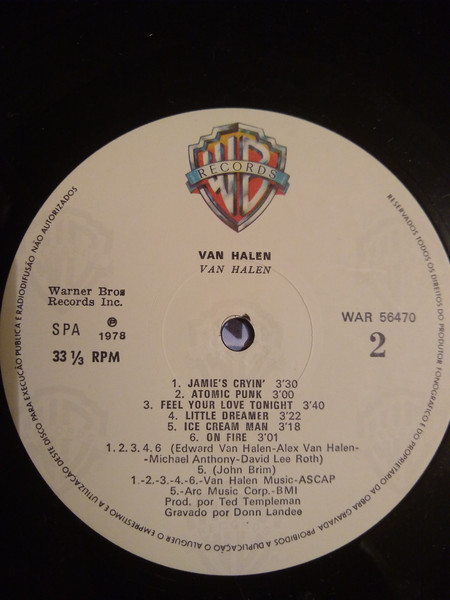 Van Halen - Van Halen | Warner Bros. Records (WAR 56470) - 4