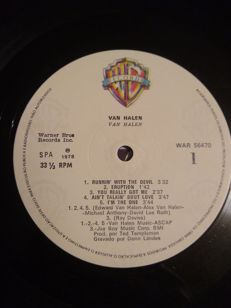 Van Halen - Van Halen | Warner Bros. Records (WAR 56470) - 3