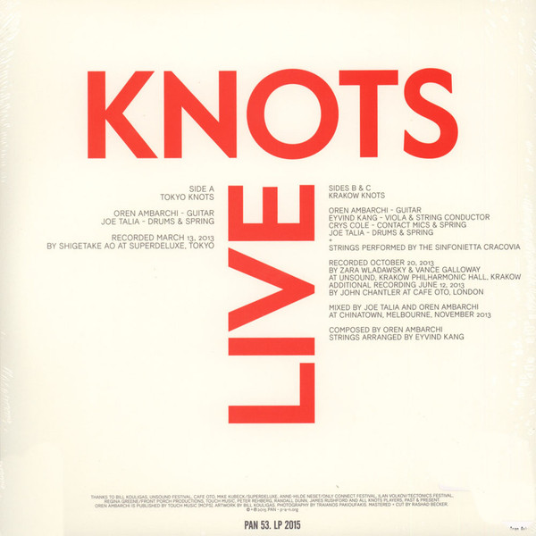 Oren Ambarchi - Live Knots | Pan (Pan 53. LP) - 2 Oren Ambarchi - Live Knots | Pan (Pan 53. LP) - 2
