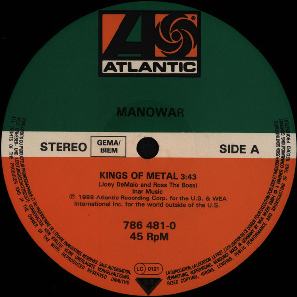 Manowar - Kings Of Metal / Herz Aus Stahl | Atlantic (786 481-0) - 3