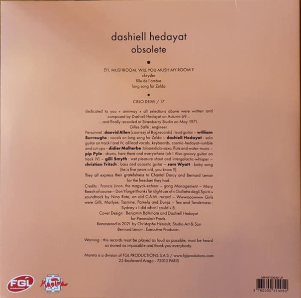 Dashiell Hedayat - Obsolete | FGL Productions (MAN2103242-LP) - 4 Dashiell Hedayat - Obsolete | FGL Productions (MAN2103242-LP) - 4