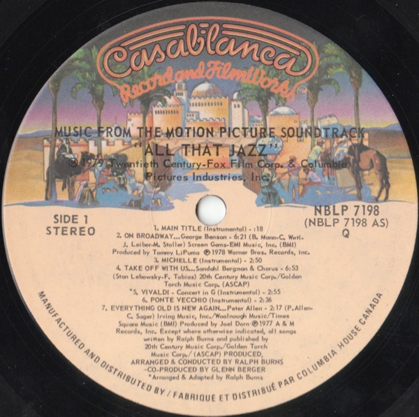 Various - All That Jazz - Music From The Original Motion Picture Soundtrack | Casablanca (NBLP 7198) - 3 Various - All That Jazz - Music From The Original Motion Picture Soundtrack | Casablanca (NBLP 7198) - 3