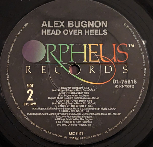 Alex Bugnon - Head Over Heels | Orpheus Records (D1-75615) - 4 Alex Bugnon - Head Over Heels | Orpheus Records (D1-75615) - 4