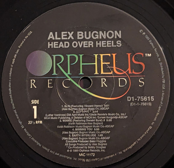 Alex Bugnon - Head Over Heels | Orpheus Records (D1-75615) - 3 Alex Bugnon - Head Over Heels | Orpheus Records (D1-75615) - 3