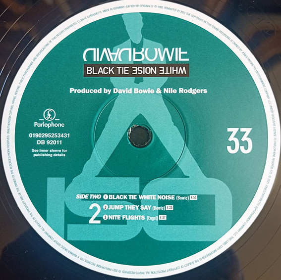 David Bowie - Black Tie White Noise | ISO Records (0190295253431) - 4 David Bowie - Black Tie White Noise | ISO Records (0190295253431) - 4