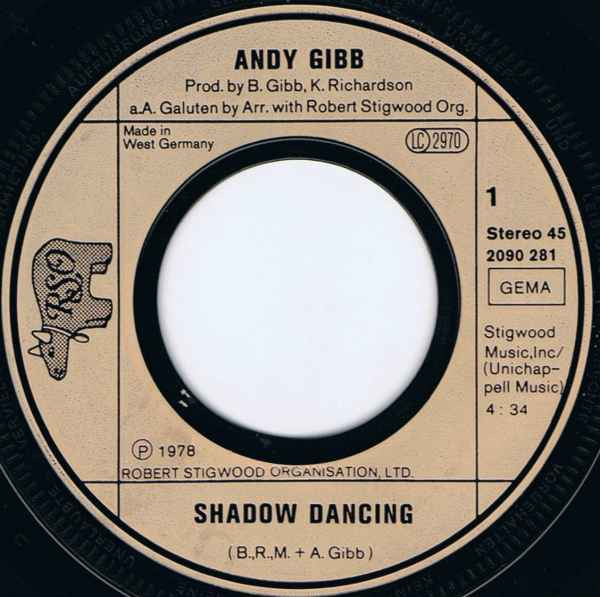 Andy Gibb - Shadow Dancing | RSO (2090 281) - 3