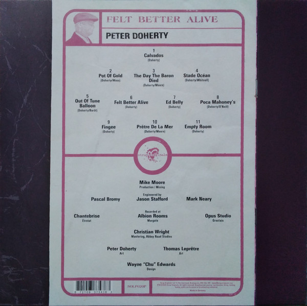Pete Doherty - Felt Better Alive | Strap Originals (SOLP020P) - 3 Pete Doherty - Felt Better Alive | Strap Originals (SOLP020P) - 3