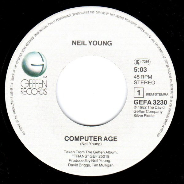 Neil Young - Computer Age | Geffen Records (A-3230) - 3 Neil Young - Computer Age | Geffen Records (A-3230) - 3